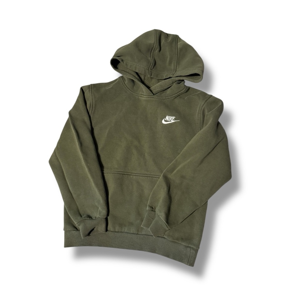 Nike Boys Dark Green Pullover Hoodie